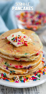 Sprinkle Pancakes Crazy For Crust Recipe Homemade Pancake Recipe Pancake Recipe Easy Homemade Pancakes