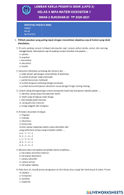 Maybe you would like to learn more about one of these? Ekosistem Interactive Worksheet For Grade 10