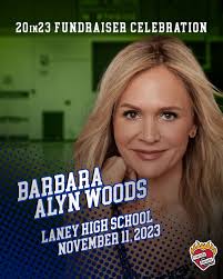 🎉 Barbara Alyn Woods will be hanging out with us in Laney High School  Gymnasium