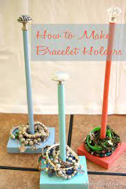You know, those quick and easy craft projects that give you a sense of immediate excitement and. Bracelet Display Tutorial Infarrantly Creative Jewelry Organizer Diy Diy Bracelet Holder Diy Holder