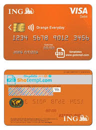 Yes, with a wad of €50 and €20 notes. Netherlands Ing Orange Visa Card Template In Psd Format Fully Editable Visa Card Visa Card Numbers Card Template