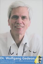 Original Autogramm Wolfgang Gedeon ex AfD MdL /// Autograph signiert signed  signee von Gedeon, Wolfgang :: Signatur des Verfassers  Manuskript&nbsp;/&nbsp;Papierantiquität