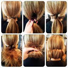 Flip Over Ponytail Bun Wedding Hairstyles For Medium Hair Medium Hair Styles Diy Hairstyles