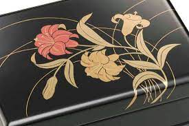 Chestnut brown and black materials: Lacquer Ware Traditional Kyoto