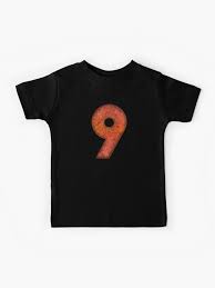 Two linear elements of different lengths and two round ones are combined with a system of letters, numbers, and symbols. Number Nine Alphabet 9 Hot Metal 3d Kids T Shirt By El Patron Redbubble