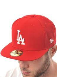 New Era Scarlet White Mlb Basic 59fifty La Dodgers New Era Cap New Era Freestylextreme New Era Cap New Era Fitted Caps
