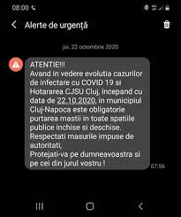 Ce se întâmplă în țară. Mesaj Ro Alert Pentru Cluj Napoca È™i Alte 8 LocalitÄƒÈ›i Din JudeÈ›