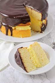 Pregnant women craving ice cream can still have their ben & jerry's! Boston Cream Pie With Chocolate Ganache Lil Luna