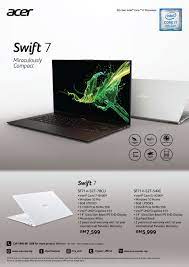 Get the best deal for acer swift 7 pc notebooks/laptops from the largest online selection at ebay.com. Acer S New Ultra Thin Laptop Weighs Less Than 900g And Is Now Available In Malaysia Soyacincau Com