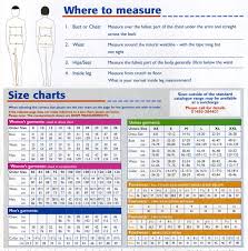 Body Measurement Conversion Table Size Chart Ladies Europe