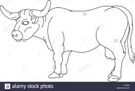 Isolierte Farbe Abbildung Kuh Cartoon Kunst Isolierten Weiblichen Grafik Zeichnen Stockfotografie Alamy