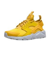 Black And Yellow Nike Huaraches Nike Air Huarache Run Ultra Mineral Yellow Sneaker Men S Lifestyle Shoes Sneakers Men Fashion Nike Air Huarache Yellow Sneakers
