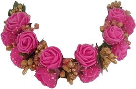 Madurai jasmine and indian garlands arrive every thursday. Mp Craft Flower Bun Hair Gajra Accessories For South Indian Wedding Juda Decoration Gajra For Women And Girls Hair Accessory Set Pink Buy Online In Aruba At Aruba Desertcart Com Productid 159433756