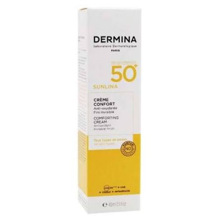 DERMINA SUNLINA CREME CONFORT INVISIBLE SPF50