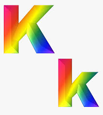 Usage modifier . Letter K 3d Abc Alphabet Rainbow Gradient Bright Rainbow Letter K Png Transparent Png Kindpng