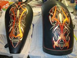 Black And Gold Motorcycle Paint Jobs Jb Grafix Custom Painting Inc Pinstriping Black Bike W Pinstripe Gold Leaf Pinstriping Bike Tank Pinstriping Designs