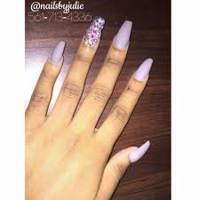 Medium Length Acrylic Black Coffin Nails Designs Matte Purple Coffin Nails Medium Length With Purple And Clear Diamonds On Each Ring Finger Coffin Nails Matte Nails Coffin Nails