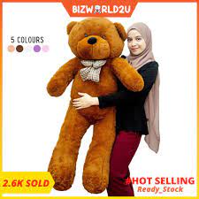 4.7 out of 5 stars 234. 140cm 1 4 Meter Giant Teddy Bear Teddy Bear Besar Murah Big Teddy Cute Teddy Kids Doll Plush Toys Stuffed Toys Shopee Malaysia
