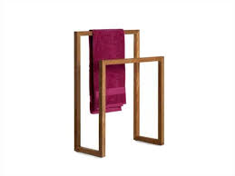 Standing Teak Towel Rack Accessories Collection By Tribu Outdoor Towel Rack Towel Rack Decor Towel Rack