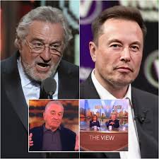 BREAKING NEWS: Robert De Niro stands up for Joy Behar and calls out Elon  Musk