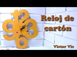 Diy cómo hacer un anillo enroscado, tricolor, para estas. Manualidades Como Hacer Un Reloj De Pared Con Carton Manualidades Con Carton Youtube