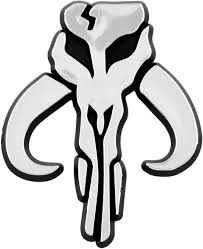 The main character is a mandalorian named dean jarin. Amazon Com Sw Mandalorian Skull Plastic Auto Emblem Silver 3 X 2 1 2 Automotive