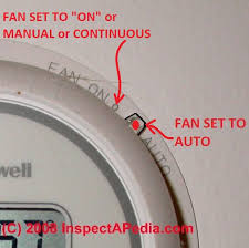 Setting the fan on auto. Thermostat Fan Auto On Off Switch Setting Repair