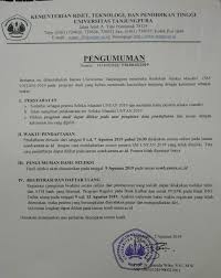 Hallo guys terima kasih banyak buat yang sudah menonton video ini support terus channel aku dengan cara like, comment, dan. Untan Buka Seleksi Mandiri 2 Berikut Persyaratannya Mimbar Untan