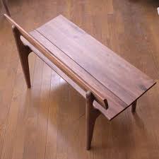 ベンチ 木製 人気 ウォルナット ウォールナット ベンチチェア 背付き 長椅子 北欧 天然木 おしゃれ 743 flan bench 手づくり家具 ウッドギャラリー樹 通販 yahoo ショッピング 木製ベンチ 長椅子 チェア