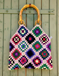 Watch he bangs sewing granny online on youporn.com. Crochet Granny Square Denim Bag With Bamboo Handles Etsy Crochet Bag Pattern Free Knitting Bag Sewing Pattern Crochet Bag Tutorials