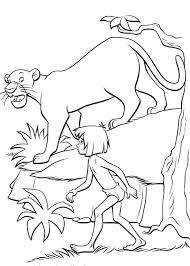 Jungle Book Mowgli With Bagheera Coloring Pages Jungle Book Coloring Pages Kidsdrawing Free Coloring Pages Onl Coloriage Jungle Coloriage Image Coloriage