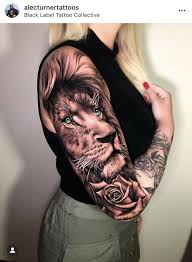 Lion Arm Tattoo Girl Arm Tattoos Lion Tattoo Sleeves Tattoos