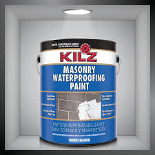 Kilz Masonry Waterproofing Paint Creates A Waterproof Barrier On Most Concrete And Masonry Surfaces Specialty Paints Painting Concrete Basement Makeover
