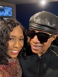 Dawnn Lewis, Tammi Mac, And Stevie Wonder At Stevie's Radio Station KJLH