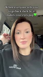 I think this was the right move 😍 love the dark. Bye blonde 👋#hairtok  #greeneyes #darkhair #fyp #noregrets