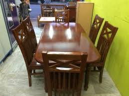 Choose from patio sets with or without cushions, or tables that seat four or eight people. Teak Wood Dining Table Set With 6 Chairs At Rs 28000 Piece S Wooden Dining Set Wooden Dining Room Set à¤²à¤•à¤¡ à¤• à¤¡ à¤‡à¤¨ à¤— à¤® à¤œ à¤• à¤¸ à¤Ÿ à¤µ à¤¡à¤¨ à¤¡ à¤‡à¤¨ à¤— à¤Ÿ à¤¬à¤² à¤¸ à¤Ÿ M R Furnitures