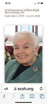 Was this our Sister Bridget Marie?Said nothing in obituary about Boyle  .Been fifty one years for me. I used to run into her downtown about twenty  years ago.