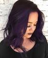 Shoulder Length Purple Ombre Short Hair