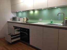 white handleless mat modern style