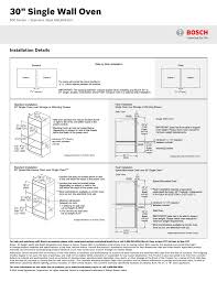 Bosch wall ovens are compatible with most competitors' cutouts. 30 Single Wall Oven Installation Details Bosch Hbl8451uc User Manual Page 3 3 Original Mode