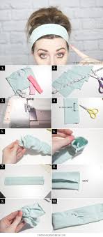 Easy Sew Diy T Shirt Headband Tutorial No Raw Seams Wonder Forest Sewing Headbands Diy Headband Knotted Headband Diy