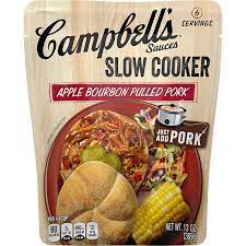 Pressure cooker pork loin with bourbon apple sauce is an easy recipe for tender pork in your instant pot, finished off with a savory bourbon . Amazon Com Campbell S Slow Cooker Sauces Apple Bourbon Pulled Pork 13 Oz Pouch Pack Of 6 Marinades And Seasoning Mixes Grocery Gourmet Food