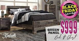 Upgrade Your Bedroom In Time For The Holidays With The Derekson Queen Bedroom Set On Sale For Only 999 T At Home Furniture Store Furniture Bedroom Sets Queen