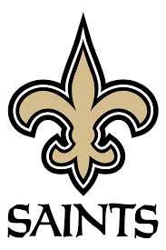 All of these elements are inside a thick circle with a darker outer border. New Orleans Saints Logo Png Transparent Svg Vector Freebie Supply