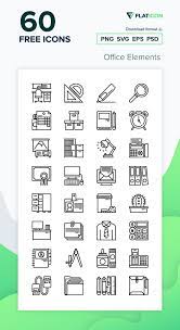 60 Free Vector Icons Of Office Elements Designed By Eucalyp Business Icons Vector Icon Business Icon