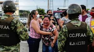 Following one of the bloodiest outbreaks of prison violence in the country's history, authorities regained control of the facilities in three cities after raids by hundreds of police officers and military personnel. Ecuador Inmates Beheaded And Dismembered As 79 Killed In Prison Riots World News Sky News
