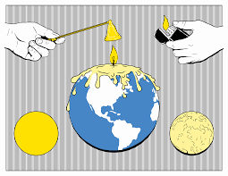 Climate Change Design Climate Change Design Climate Change Poster Candle Illustration