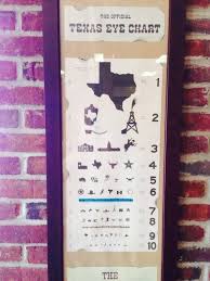 Texas Themed Eye Chart Love It Texas Texas Forever