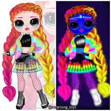 Lol Surprise Omg And Custom V Instagram By Day And In Black Light E D M Big Sis Lolsurprise Lolom Lol Dolls Cute Dolls Girls Cartoon Art