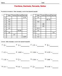 Fractions Into Percents Worksheets Help Worksheets Converting Between Fractions Decimals Perce Fractions Decimals Percents Parents As Teachers Fractions